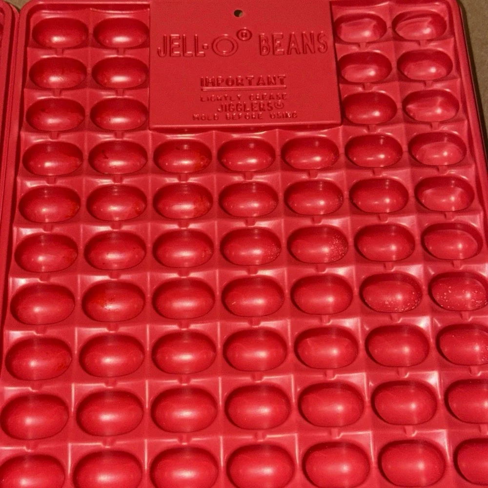 Lot Of 2 Vintage Jell-O Jelly Beans Jello Molds Jiggler Shooter Mold